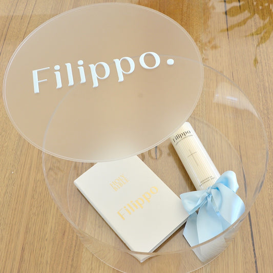 Circle Acrylic Box with Frosted Lid