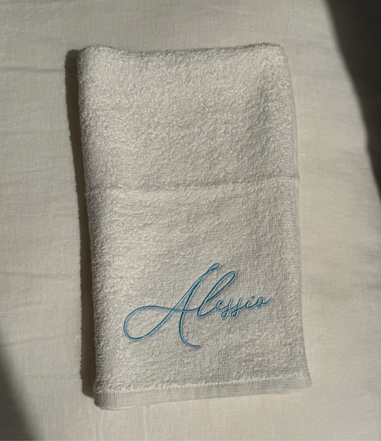 Embroidered hand towel