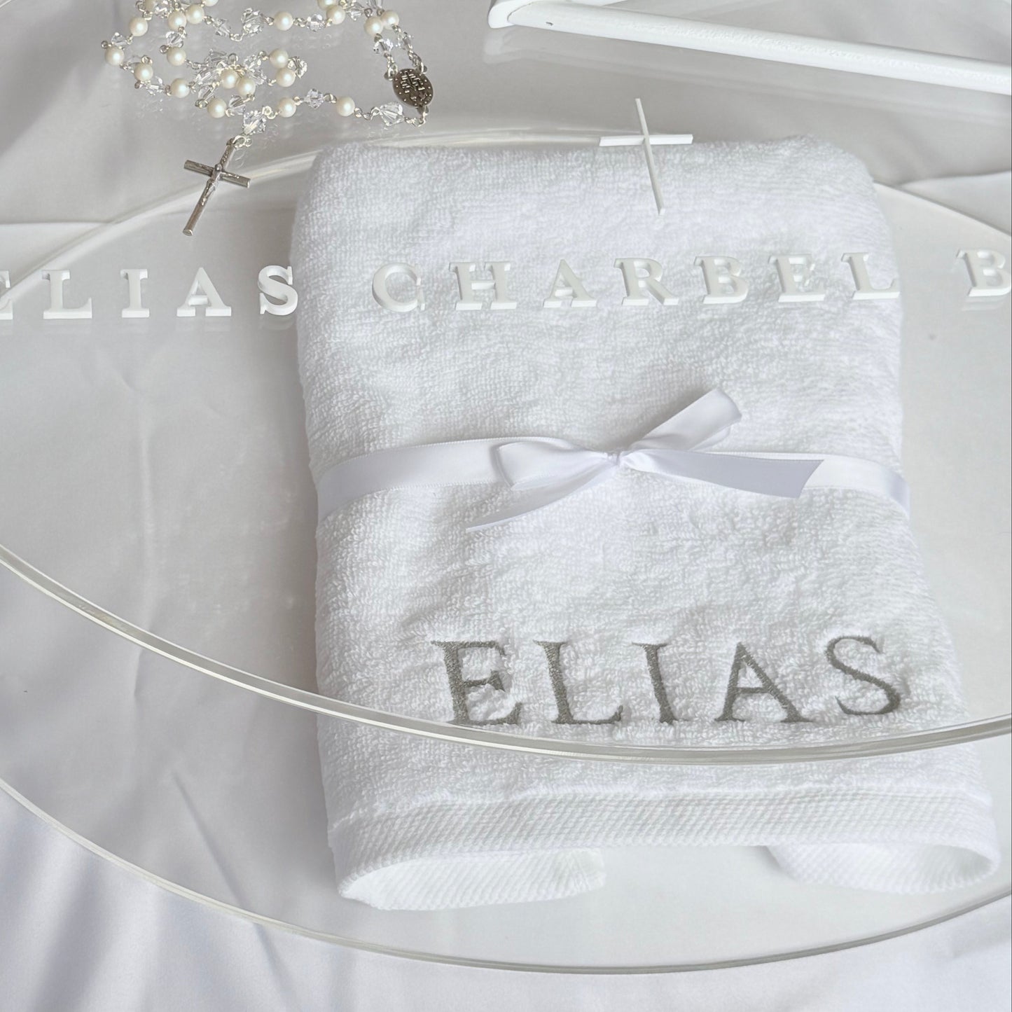 Embroidered hand towel