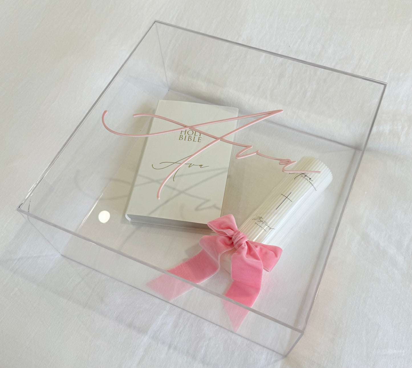 Acrylic Keepsake Box - Acrylic Name