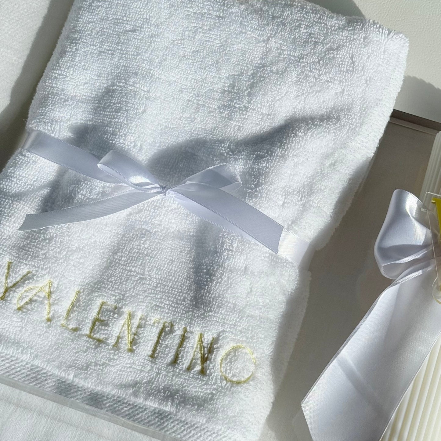 Embroidered hand towel