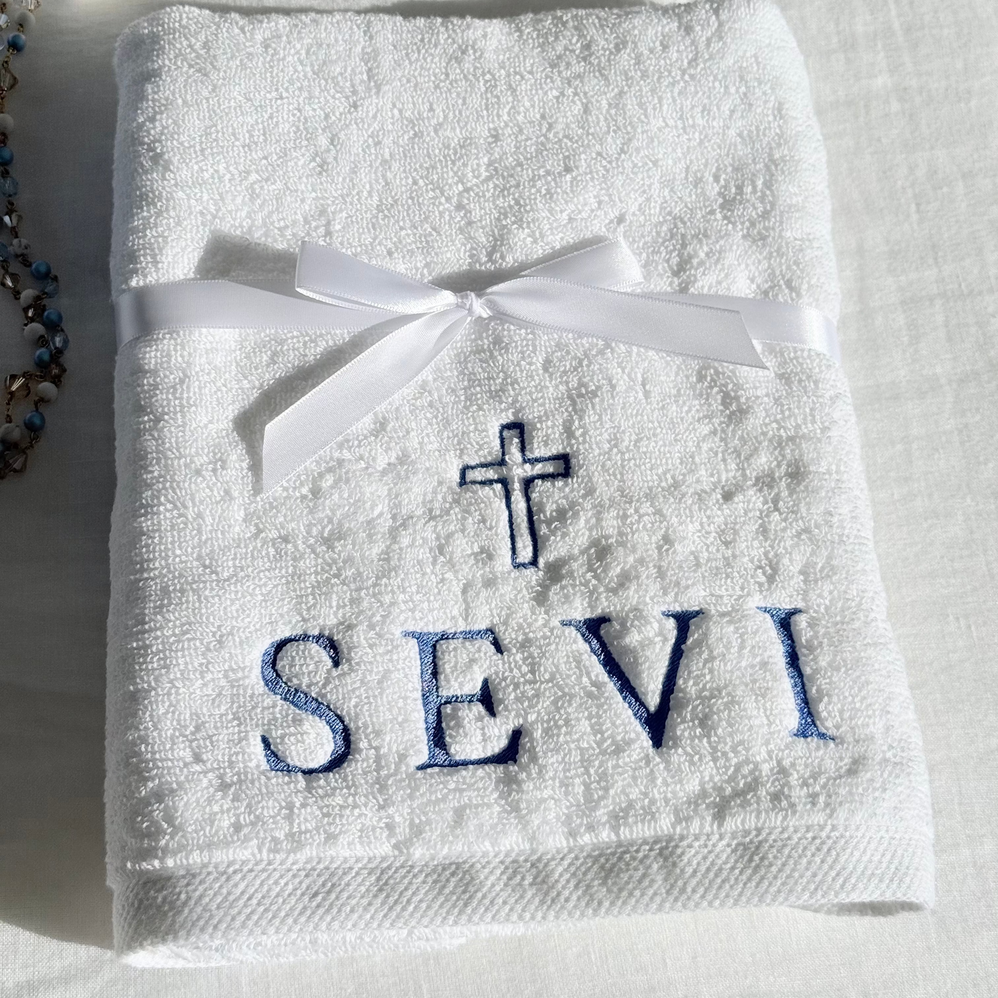 Embroidered hand towel