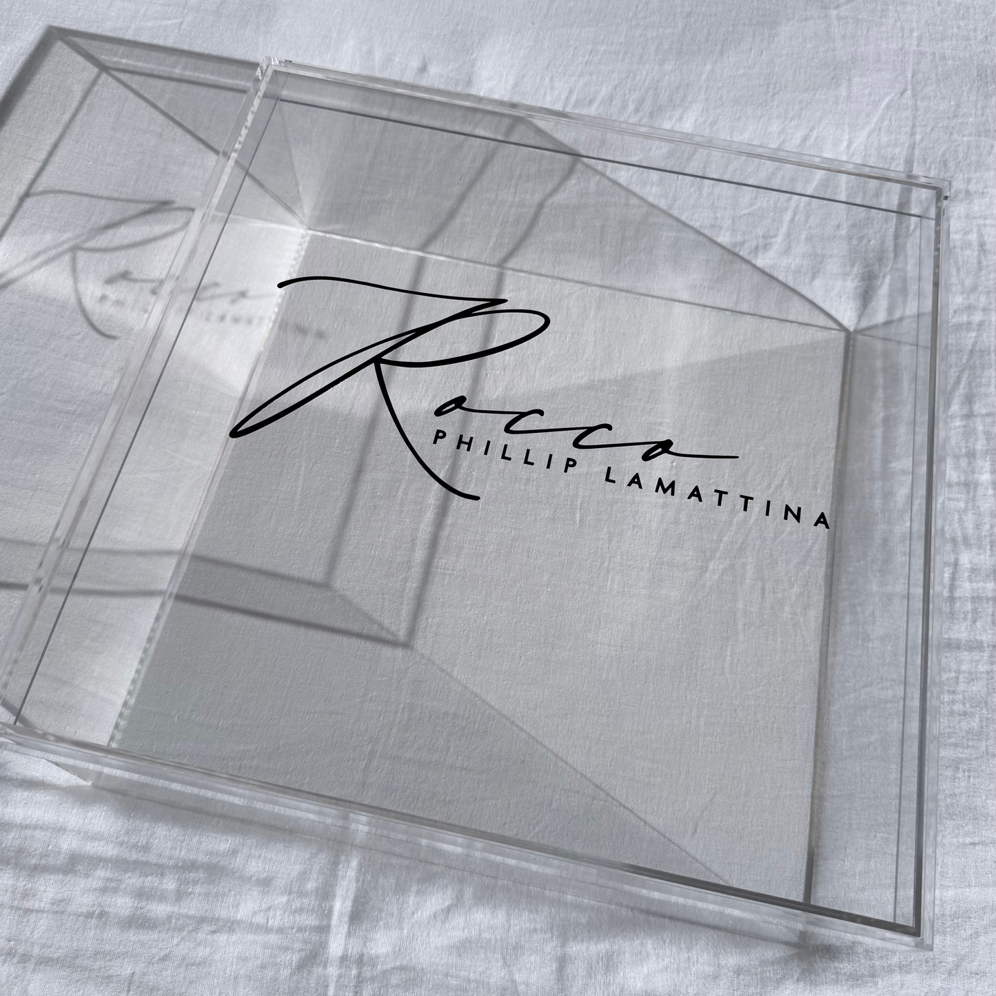 Acrylic Keepsake Box - Vinyl Name