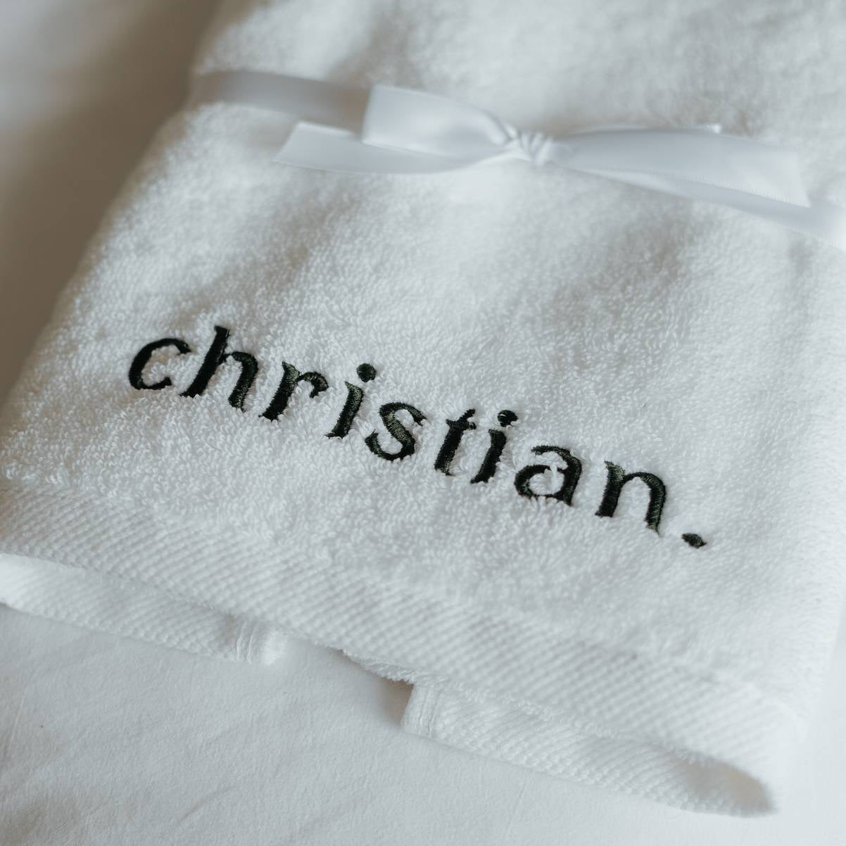 Embroidered hand towel